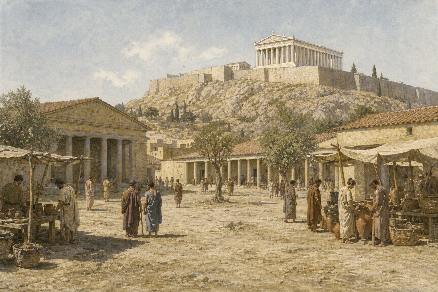 Athens, 430 BC — an illustration made for this film.