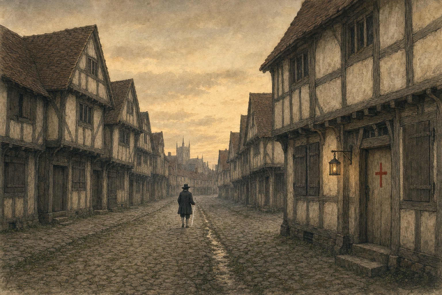 London, 1665 — an illustration made for this film.