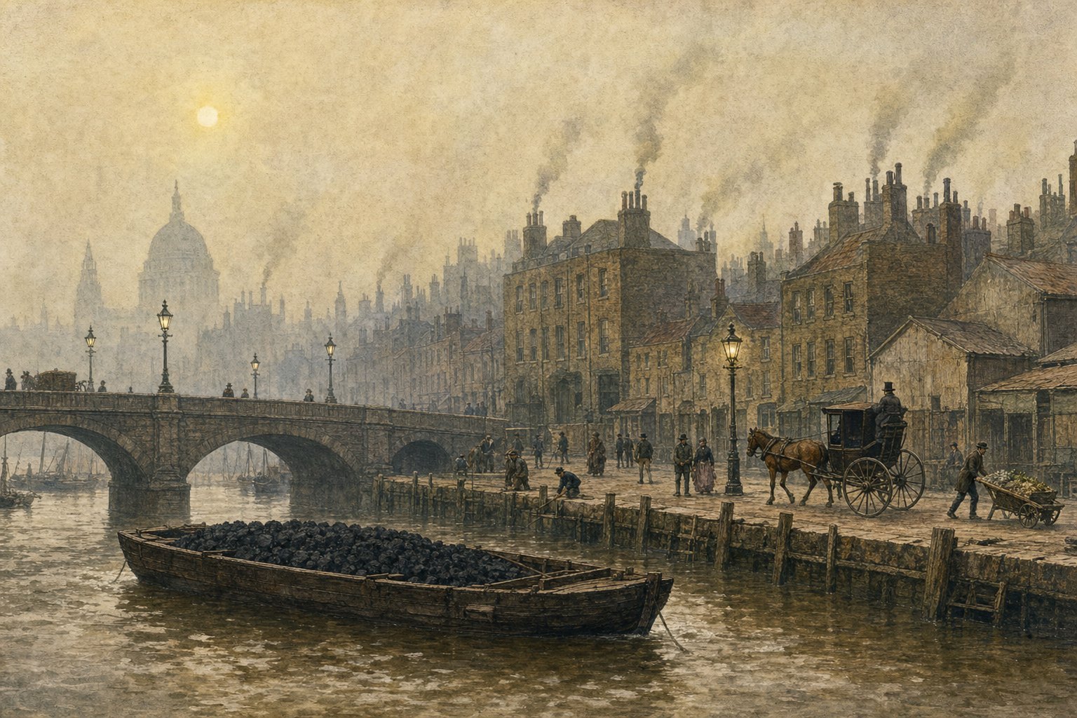 London, 1850s — an illustration made for this film.