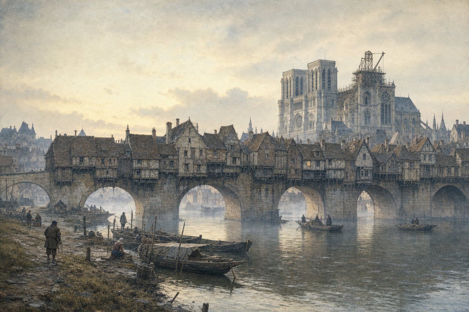Paris, 1250s — an illustration made for this film.