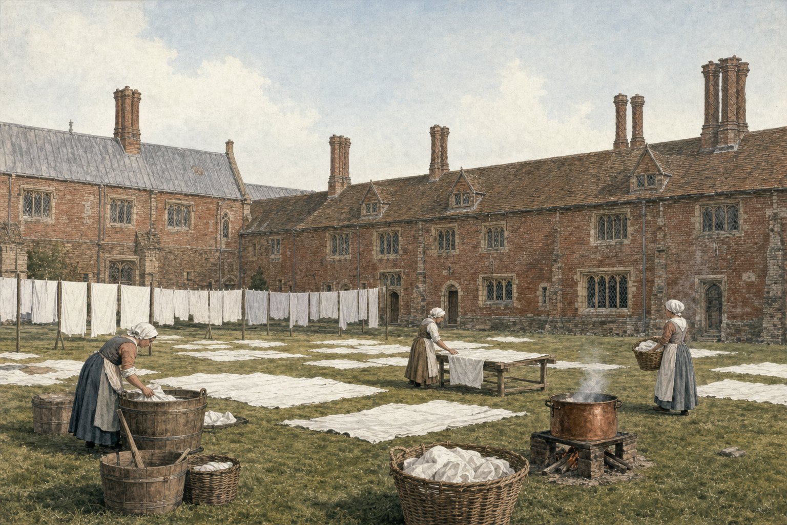 Hampton Court, 1543 — an illustration made for this film.